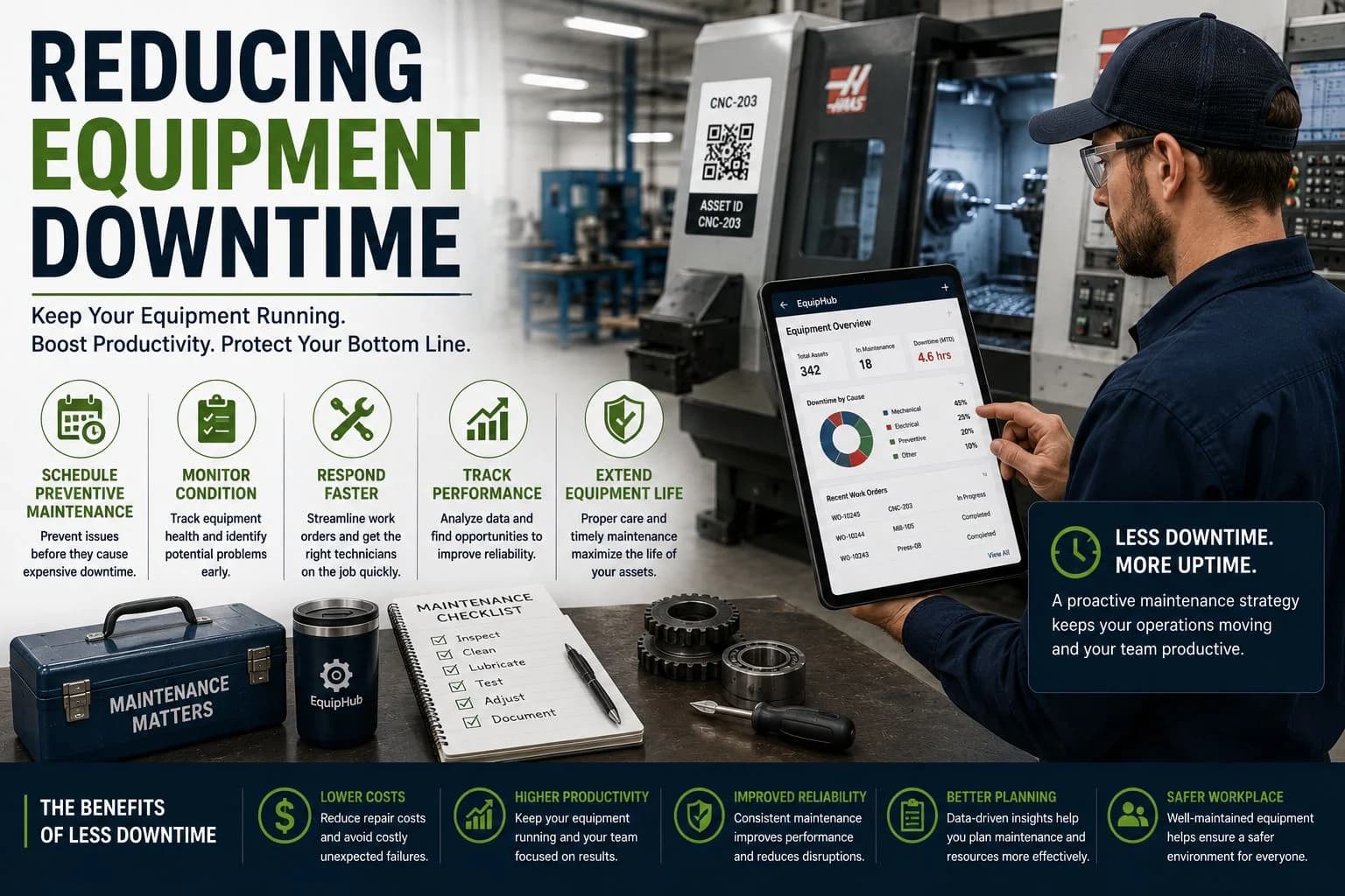 Strategies to reduce equipment downtime and improve reliability